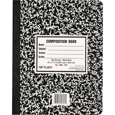 TOP FLIGHT Book Composition Marbled 4511923